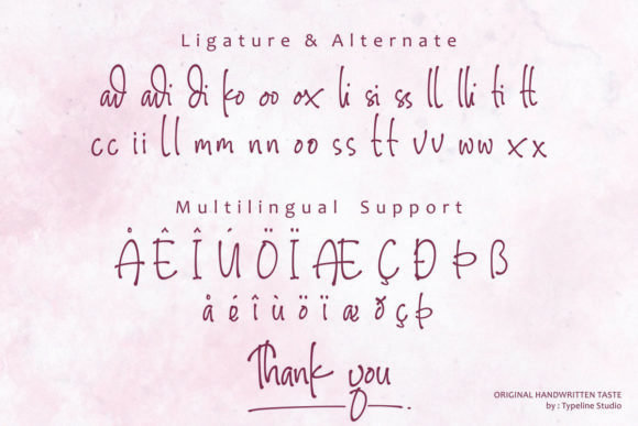 Olliegladies Font PNG with transparent background - Preview 6