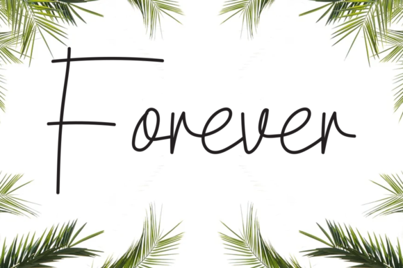 Athalia Beauty Font PNG with transparent background - Preview 3