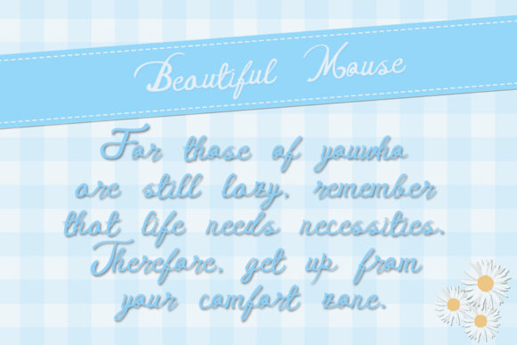 Beautiful Mouse Font - Preview 1