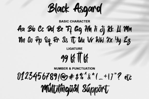 Black Asgard Font - Preview 5
