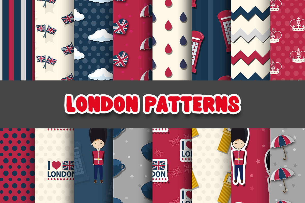 London Digital Papers Patterns