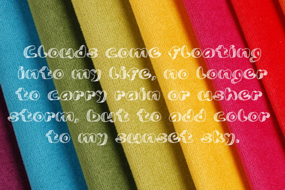 Rainbow Storm Font PNG with transparent background - Preview 2