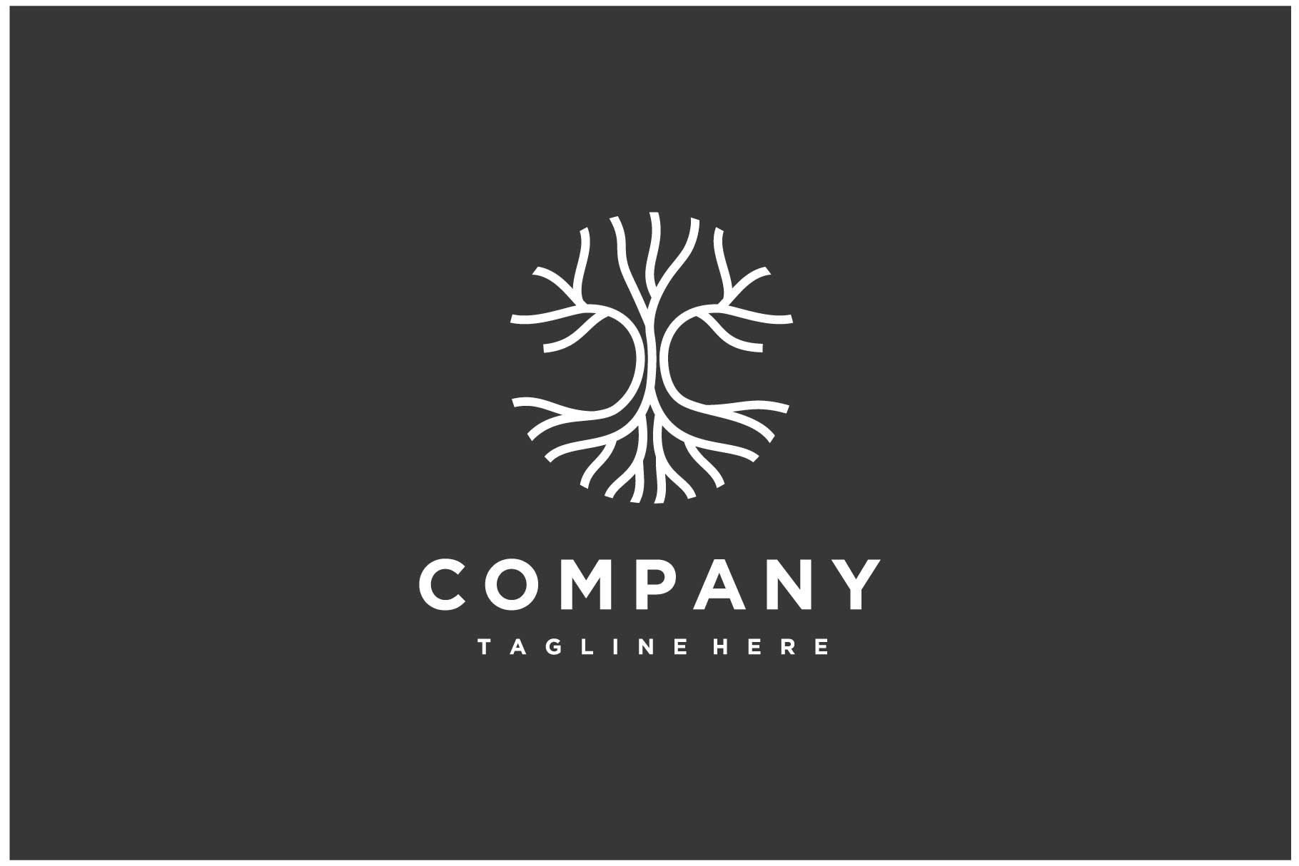Circle Tree Roots Wood Logo Design Graphic by sore88 · Creative Fabrica