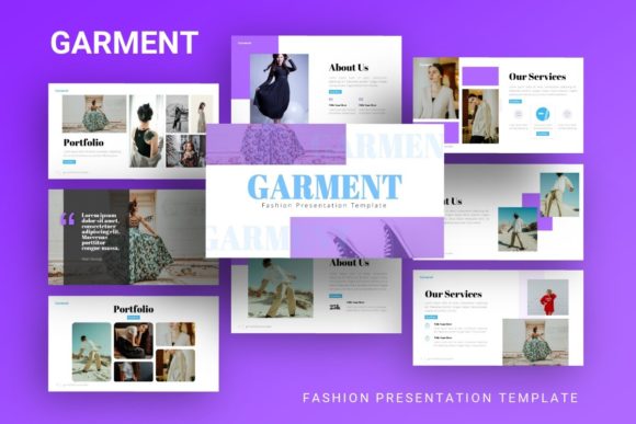 Preview of Presentation Template - Garment fashion presentation template