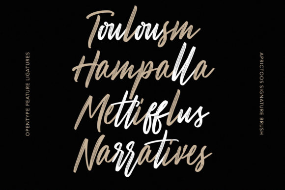Aprictoos Font PNG with transparent background - Preview 1