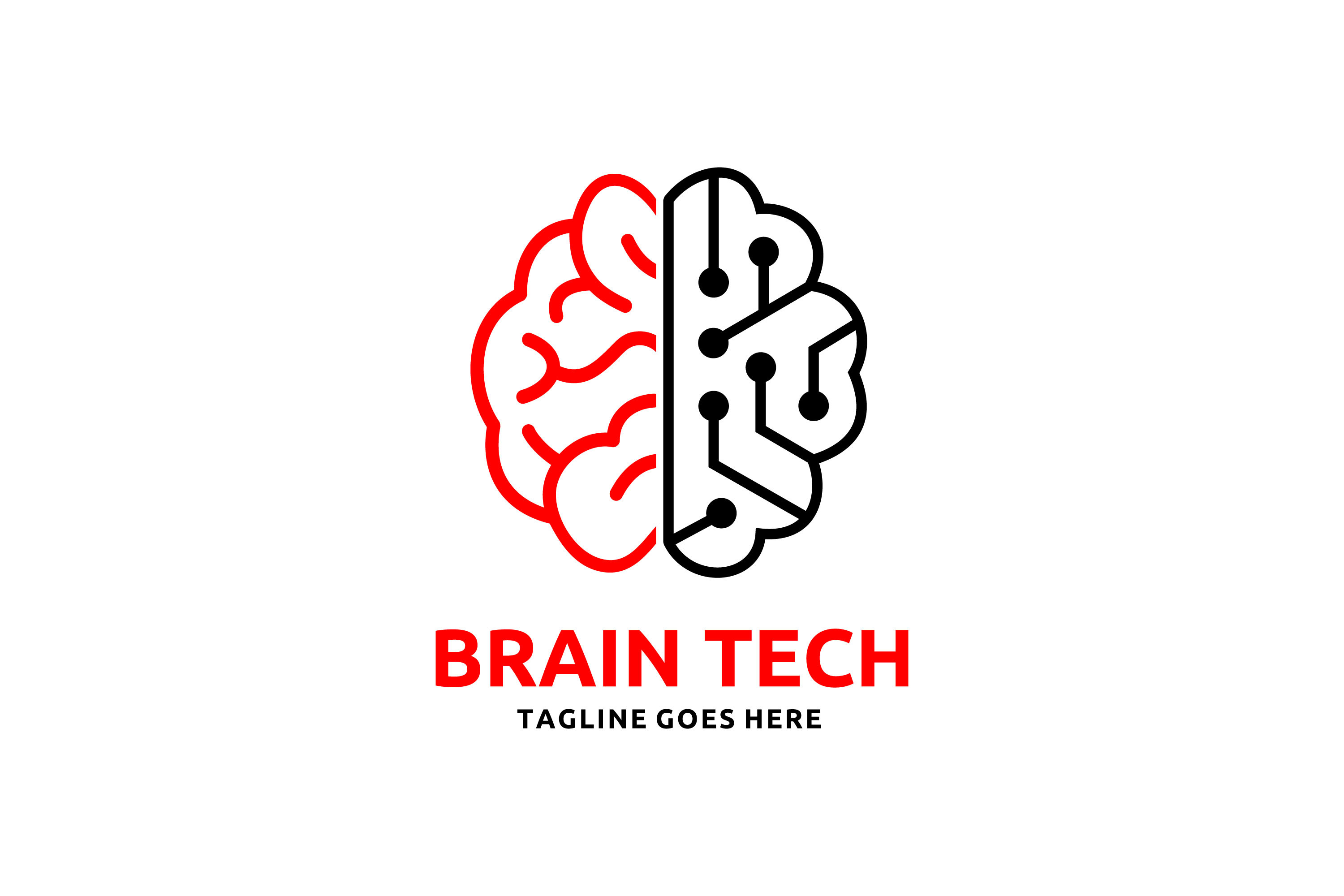 Brain Logo Vector Design Illustration