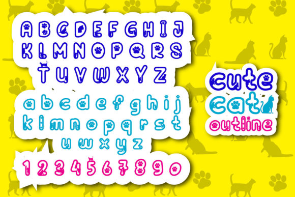 Cute Cat Font - Preview 2
