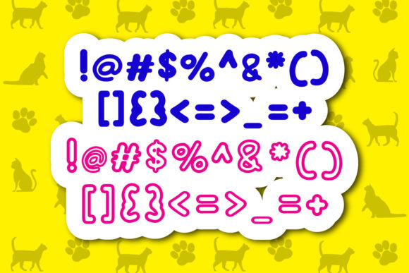 Cute Cat Font - Preview 3