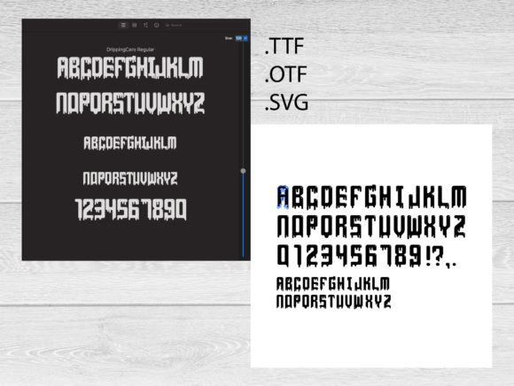 Drop Dripping Font - Preview 2