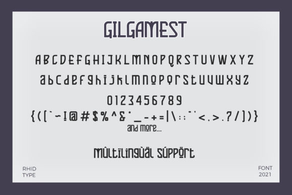 Gilgamest Font PNG with transparent background - Preview 6