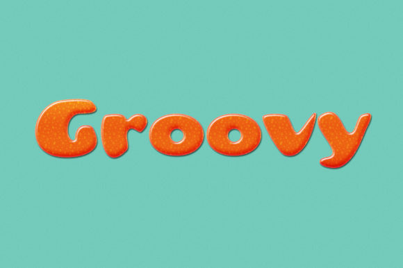 Groovy Disco Font PNG with transparent background - Preview 4