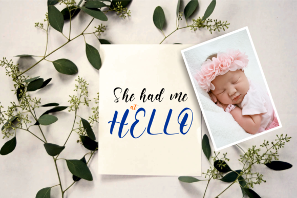 Hello Mom Font PNG with transparent background - Preview 2