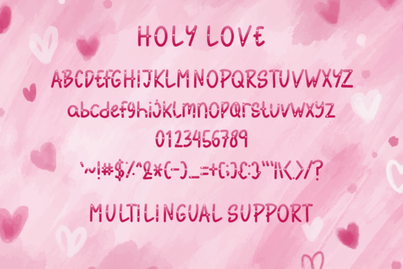 Holy Love Font PNG with transparent background - Preview 5