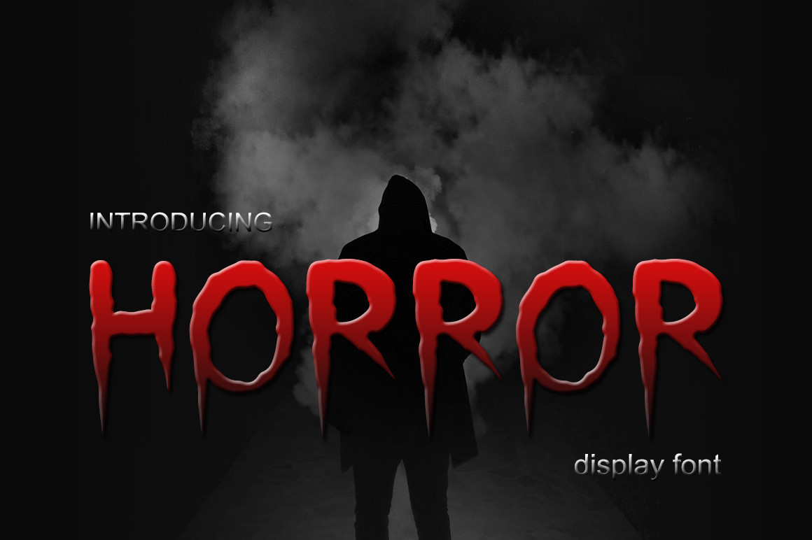 Horror Font by PurMoon · Creative Fabrica font preview