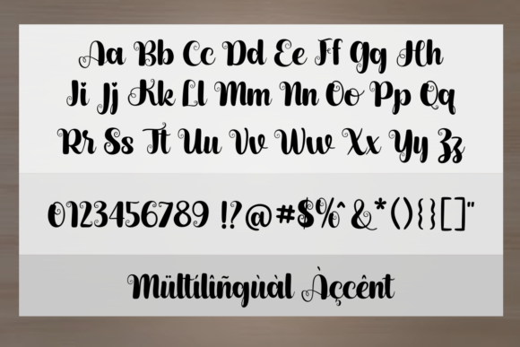 Letticia Font PNG with transparent background - Preview 1