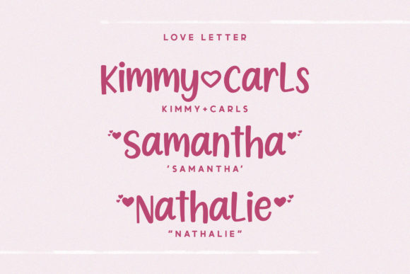 Lovely Month Font PNG with transparent background - Preview 1