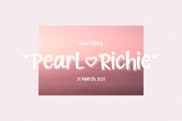 Lovely Month Font PNG with transparent background - Preview 2