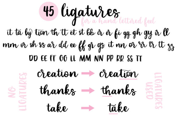 Lovely You Font PNG with transparent background - Preview 6