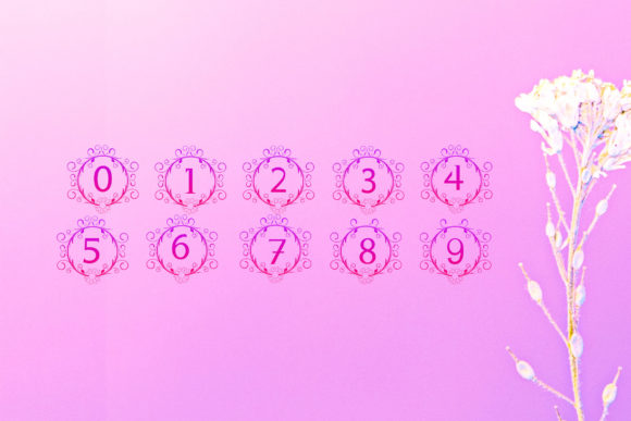 Monogram Sunflower Font PNG with transparent background - Preview 5