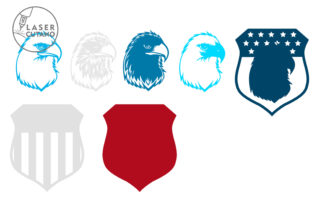 Multilayer Laser Cut File EAGLE · Creative Fabrica