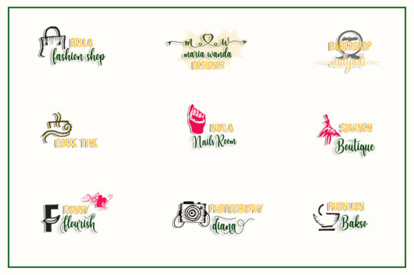 Plant Mangomelon Font PNG with transparent background - Preview 1