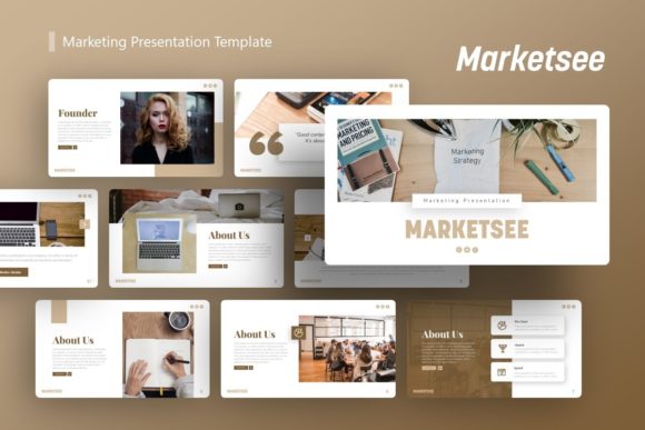 Preview of Presentation Template - Marketsee marketing presentation template