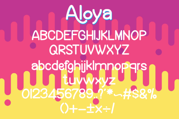 Aloya Font - Preview 4