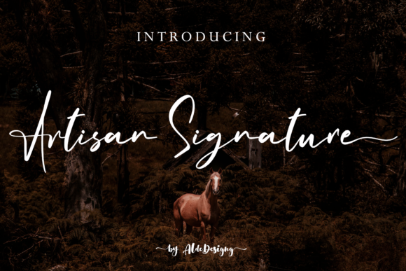 Artisan Signature Script & Handwritten Font By aldedesign