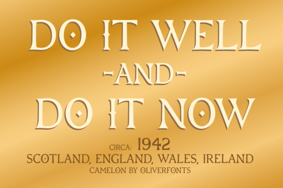 Camelon Font - Preview 3