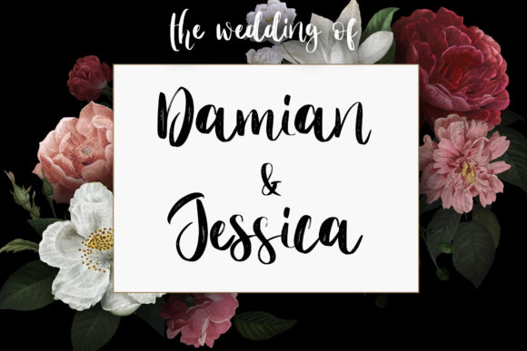Floral Dream Font PNG with transparent background - Preview 2
