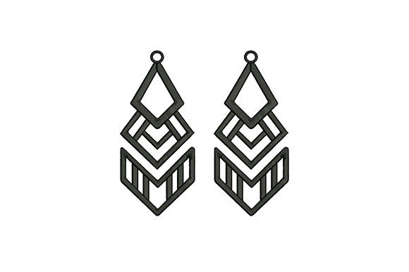 Gray Long Earrings