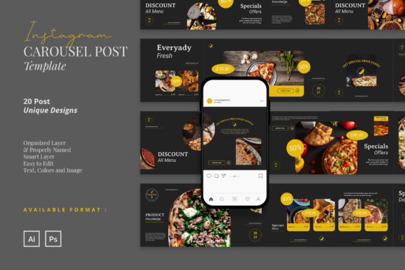 Healthy Food Instagram Carousel