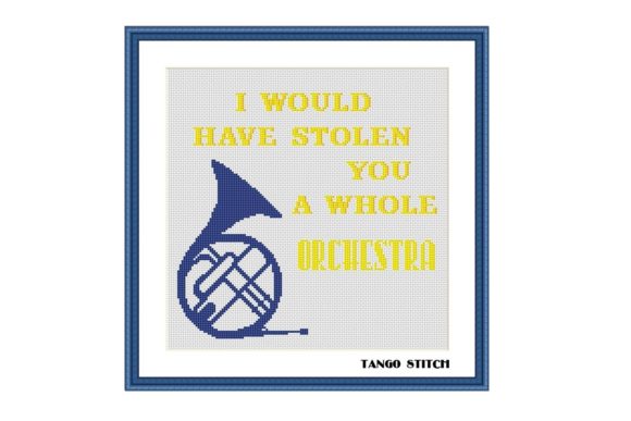I Would Have Stolen You Cross Stitch