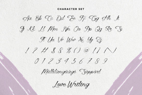 Love Writing Font PNG with transparent background - Preview 3