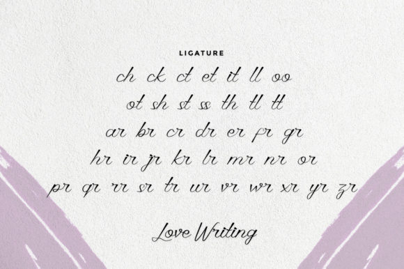 Love Writing Font PNG with transparent background - Preview 5