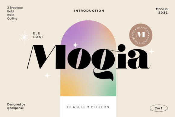 Mogia Font PNG with transparent background - Preview 1
