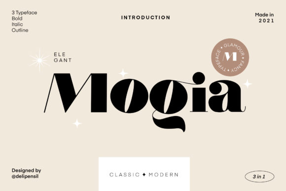Mogia Font PNG with transparent background - Preview 2