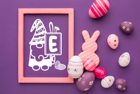 Monogram Bunny Gnome Font PNG with transparent background - Preview 3