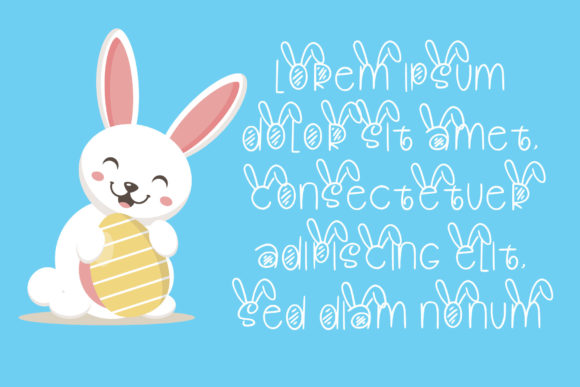Oh Bunny Font PNG with transparent background - Preview 2