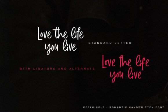 Periwinkle Font PNG with transparent background - Preview 1