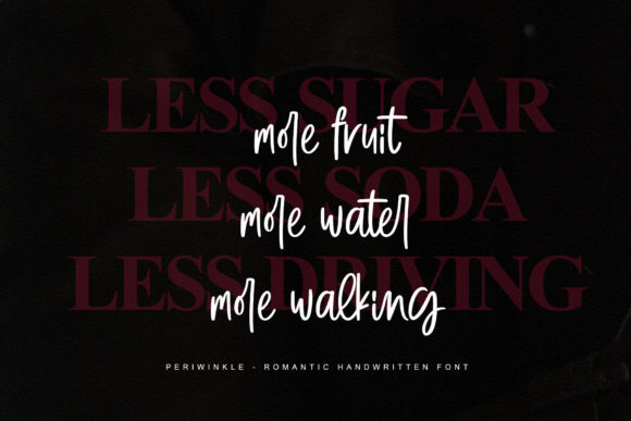 Periwinkle Font PNG with transparent background - Preview 2