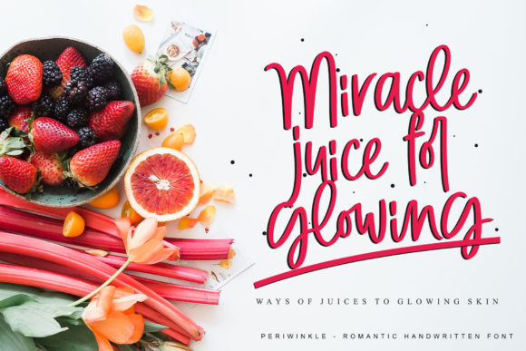 Periwinkle Font PNG with transparent background - Preview 5