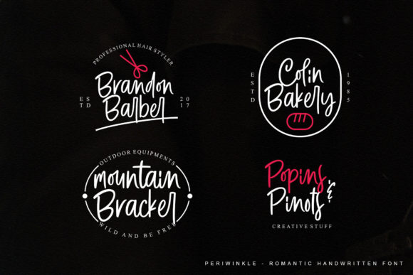 Periwinkle Font PNG with transparent background - Preview 6