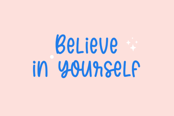 Rainbow Heart Font PNG with transparent background - Preview 3