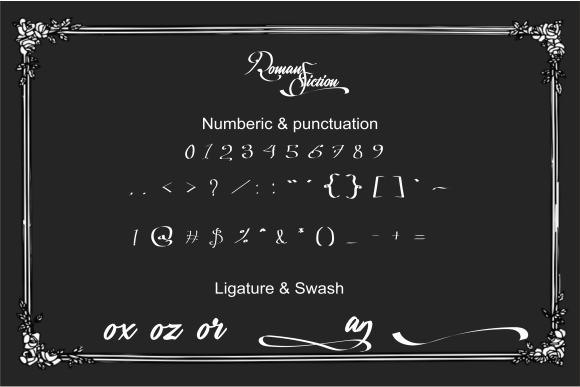 Roman Fiction Font PNG with transparent background - Preview 5