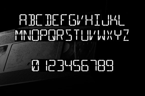 16 Segment Display Font - Preview 2