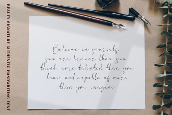 Beauty Signature Font - Preview 5