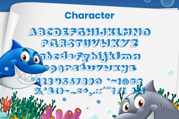 Cartoon Shark Font - Preview 4