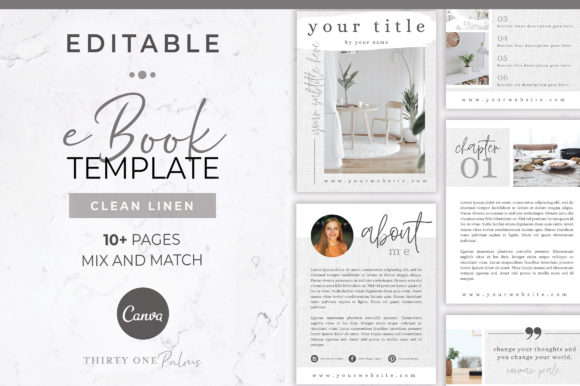 EBook Template for Canva | Linen