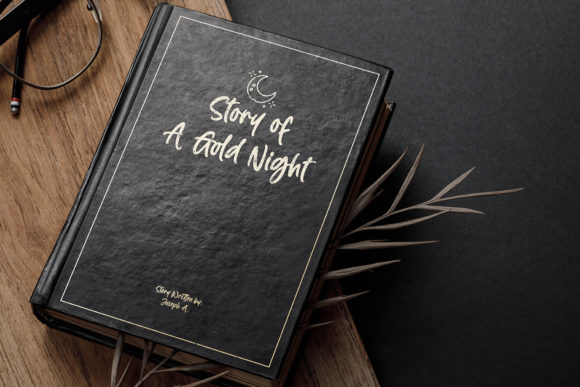 Gold Night Font - Preview 6